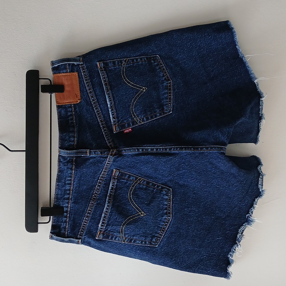 Levi's 501 Jean Shorts Dark Wash Women's 31